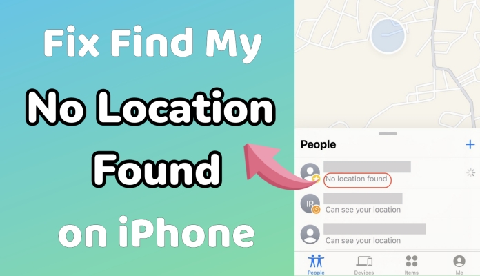 fix no location found on iphone