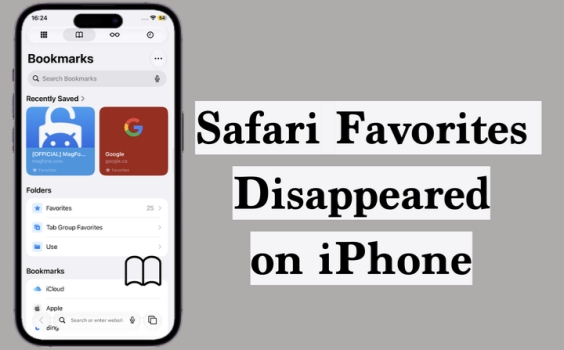 fix safari favorites disappeared iphone