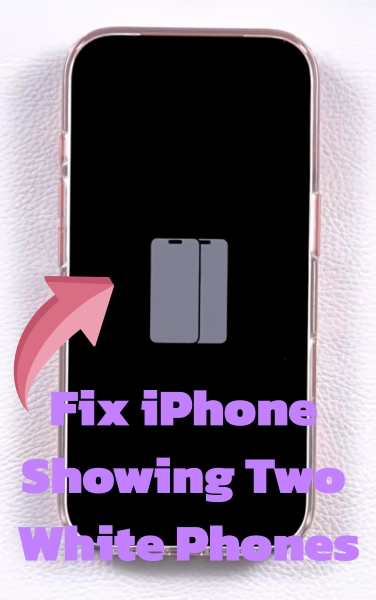 fix two white iphone on iphone screen