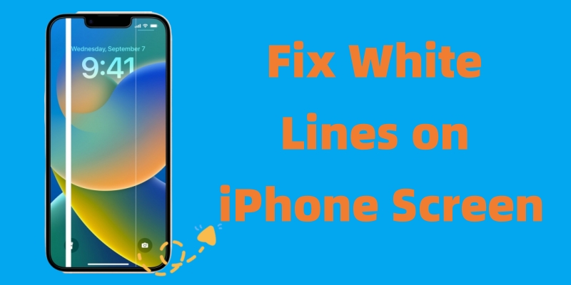 fix white lines on iphone screen
