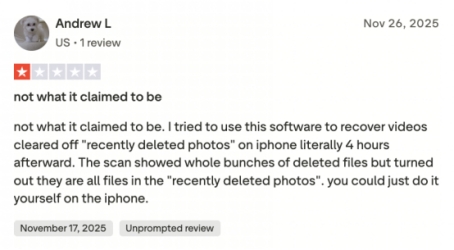 fonelab iphone data recovery negative review