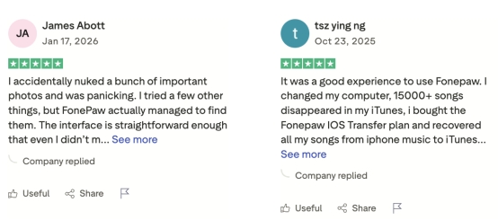 fonepaw iphone data recovery positive review