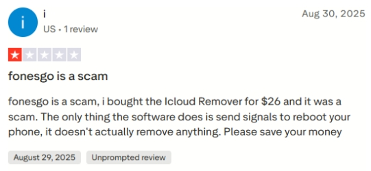 fonesgo iphone unlocker review