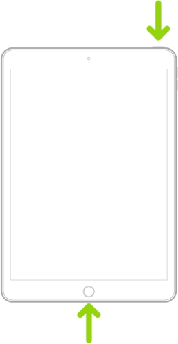 hard reset ipad with home button