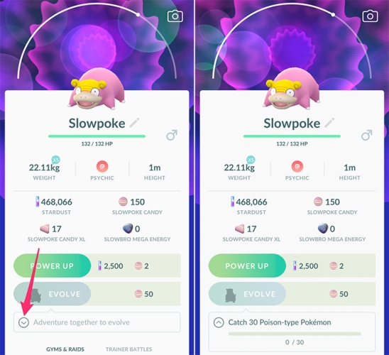 galarian slowpoke adventure together to evolve