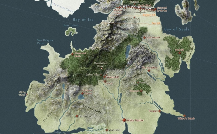 game of thrones map north