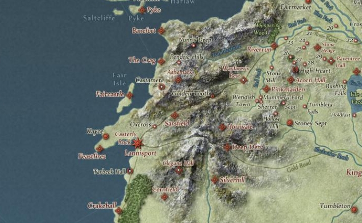 game of thrones map rock