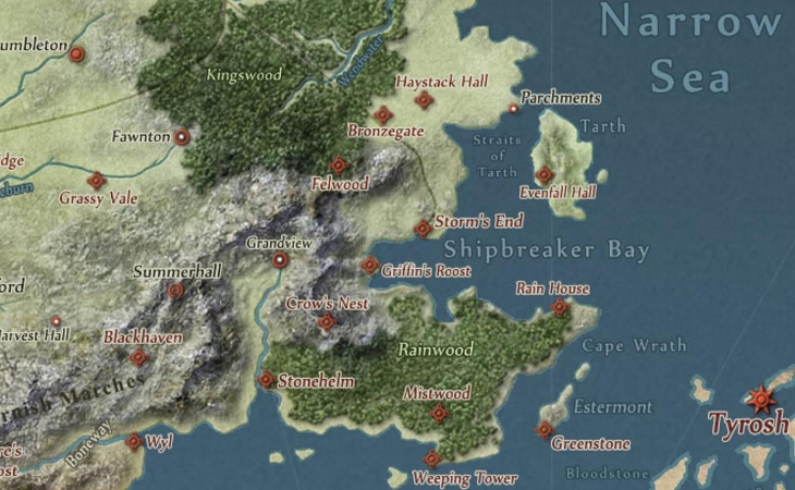 game of thrones map stormlands