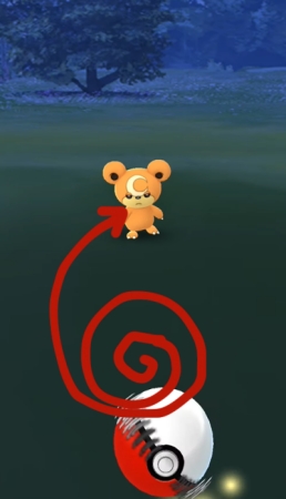 get curveball throw in pokemon