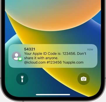 get verification code from text