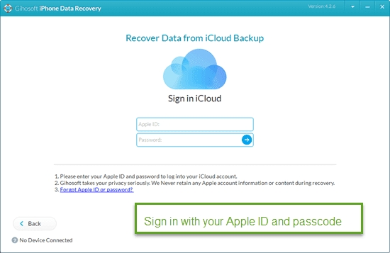 gihosoft icloud backup recover