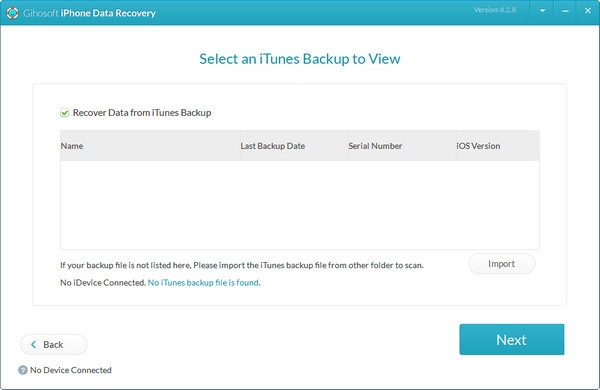 gihosoft itunes backup recover