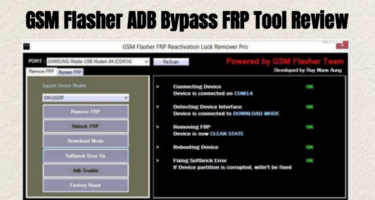 gsm flasher adb bypass frp tool