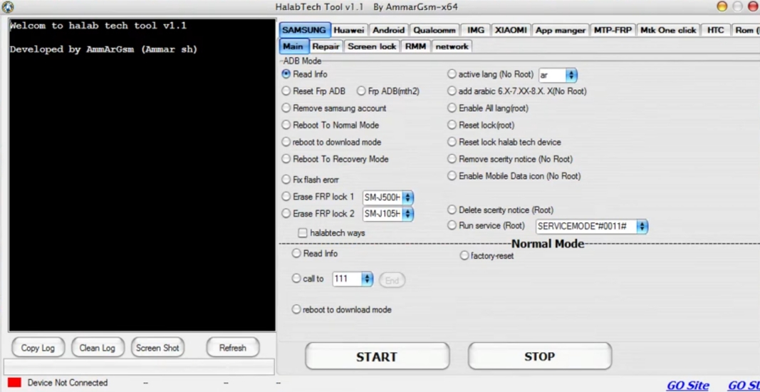 halabtech tool erase frp