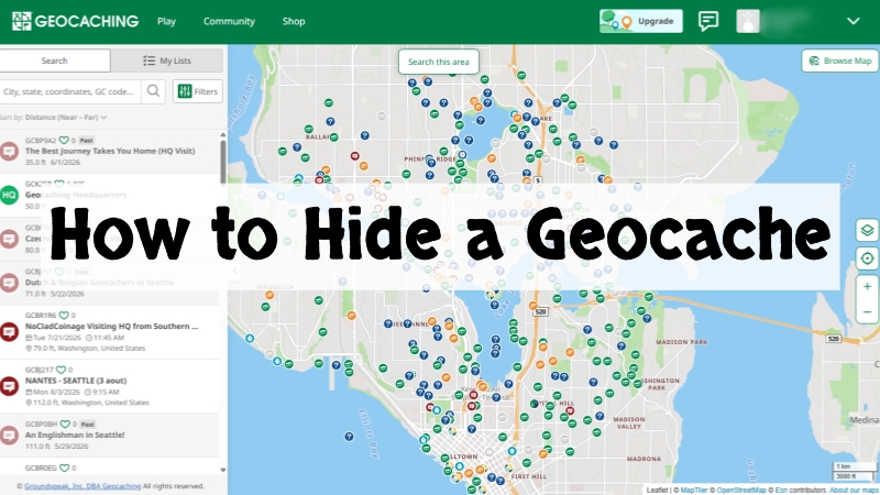hide a geocache