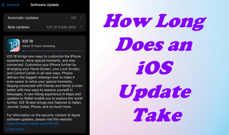 how long does ios update take