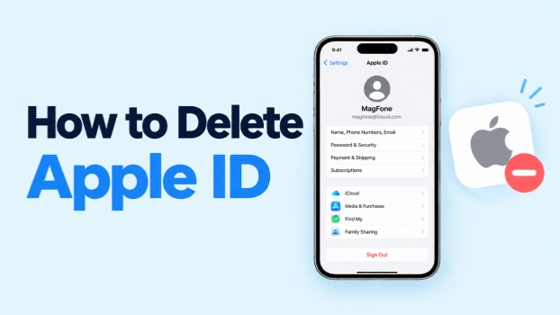 how to delete apple id