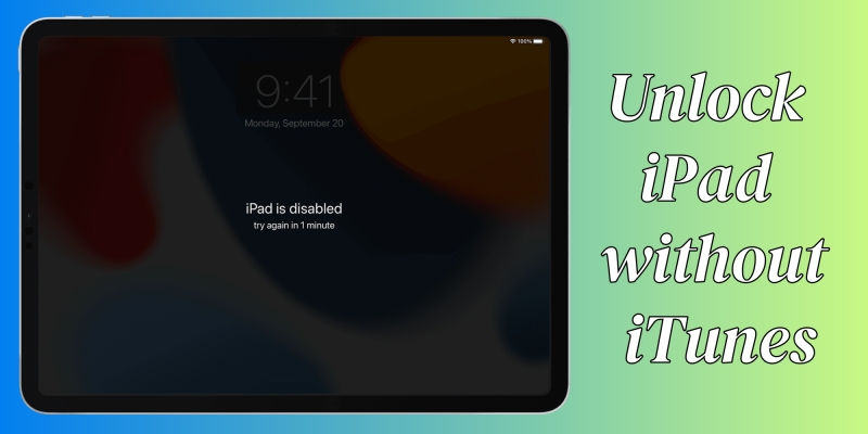 unlock ipad without itunes