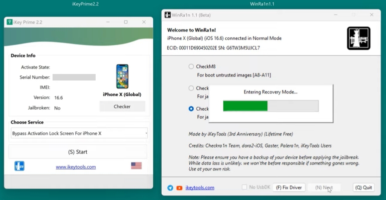 how to use ikey prime for icloud bypass