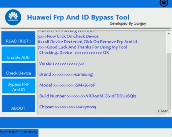 huawei frp and id bypass tool