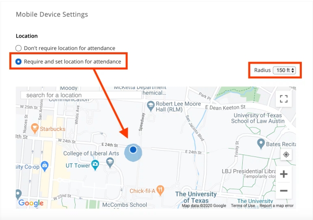 iclicker location change for instructor