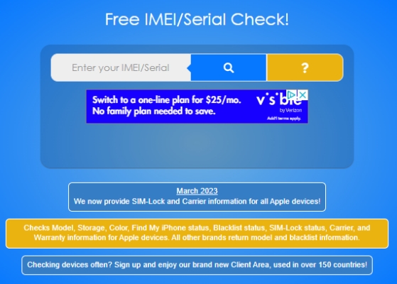 ifreeicloud free check