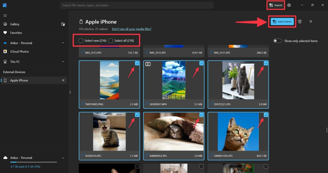 import iphone photos to windows photos