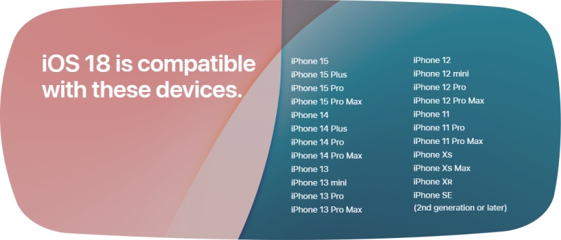 ios 18 supported devices