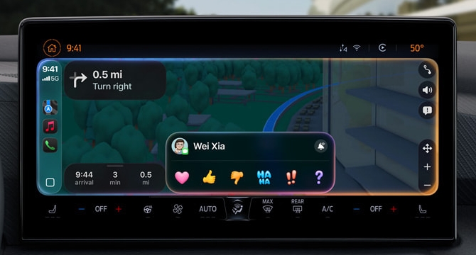 ios 26 carplay tapbacks