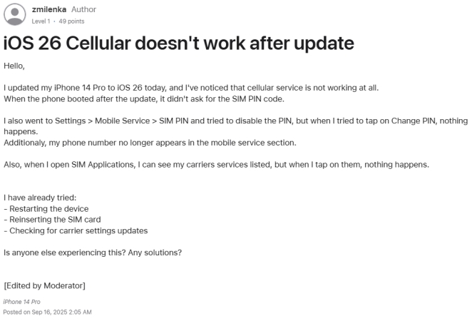 ios 26 cellular data not work