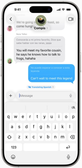 ios 26 messages live translation