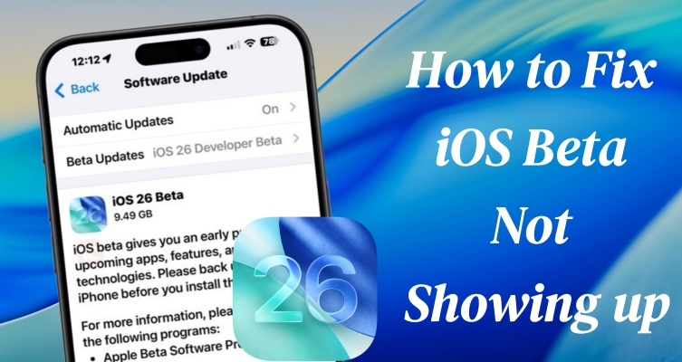 fix ios beta not showing up