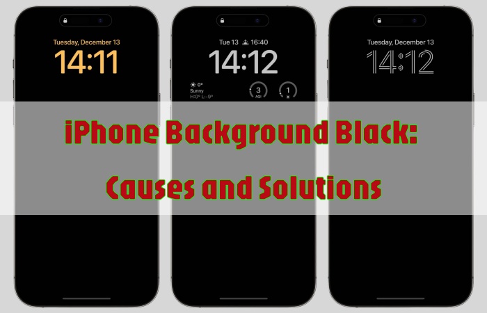 iphone background black