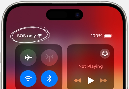 iphone stuck in sos mode