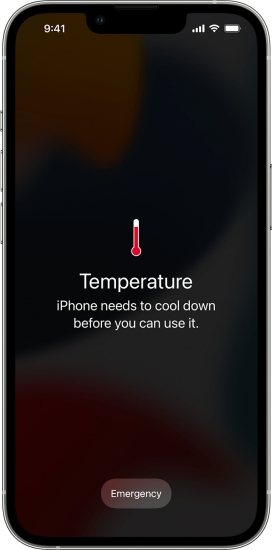 iphone overheating message