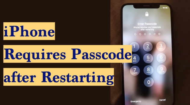 how to unlock iphone requires passcode after restarting