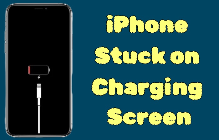 iphone stuck on charging screen