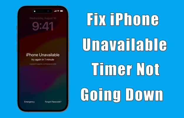 fix iphone unavailable timer not going down