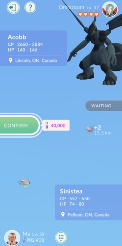 legendary pokemon trading