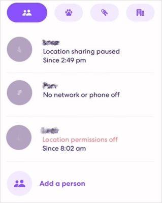 life360 location pause notification