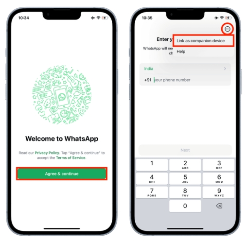 link as companion device in whatsapp