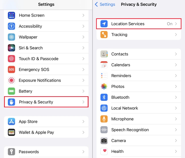 disable location service for instagram