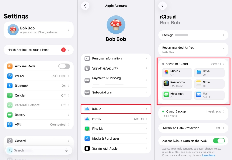 stop icloud from syncing