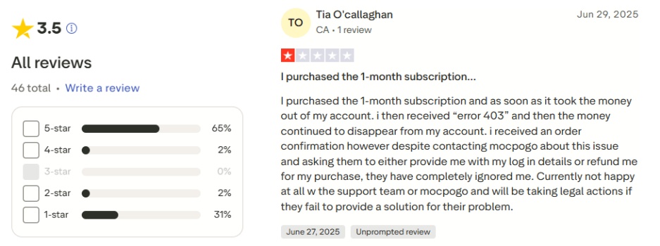 mocpogo trustpilot review