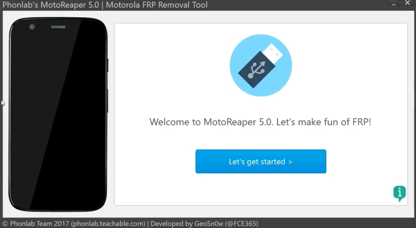 motoreaper start page