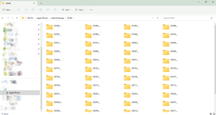 move files via file explorer