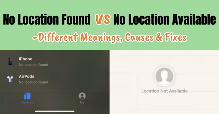 no location found vs no location available