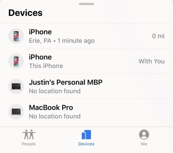 no location found