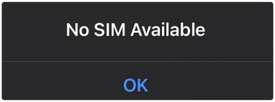 no sim available message