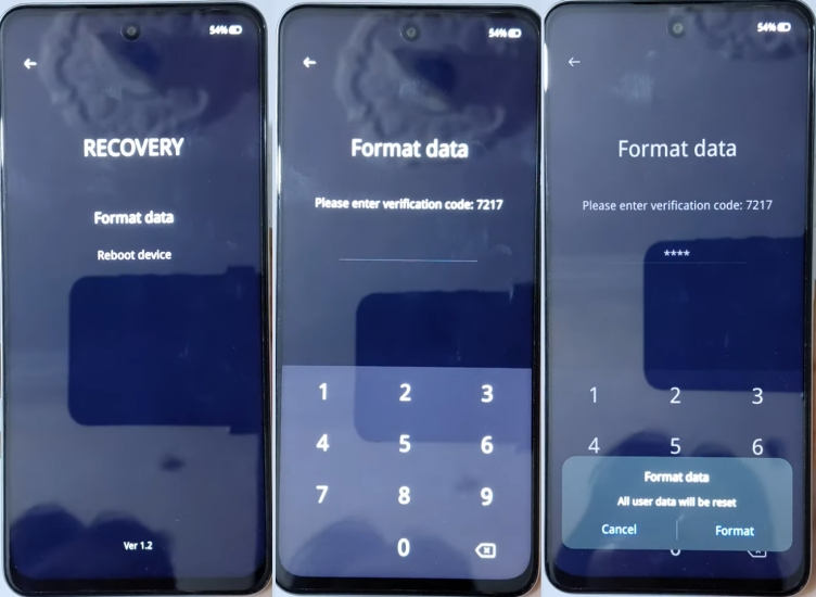 oneplus format data in recovery mode